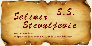 Selimir Stevuljević vizit kartica